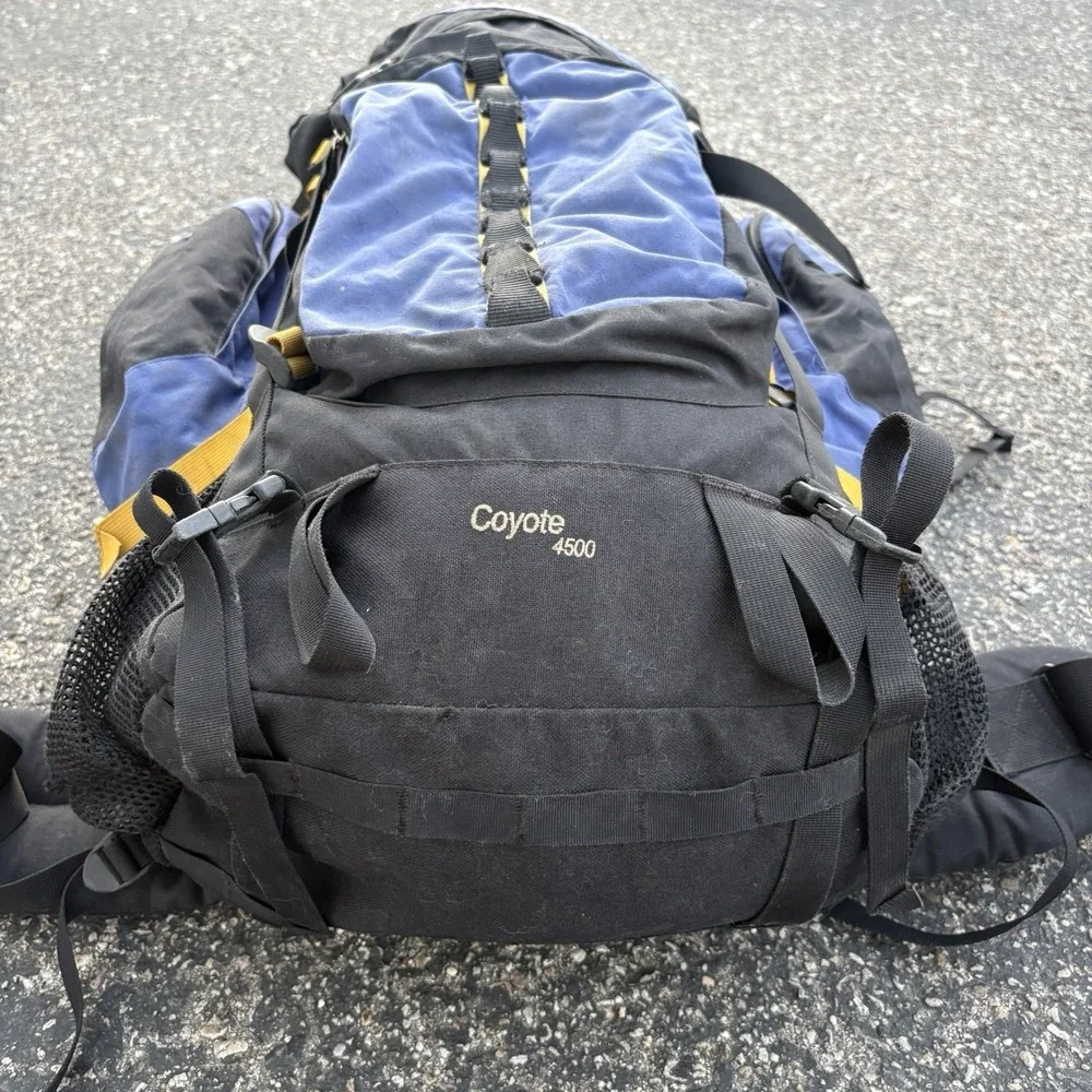 Kelty Coyote 4500 Internal Frame Hiking Back Pack Light‎ Blue Backpacking Gorp